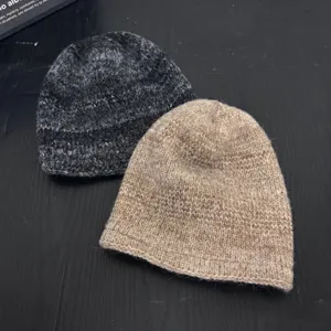 Japanese style slouchy knit beanie hat autumn winter warm cozy loose pullover cap