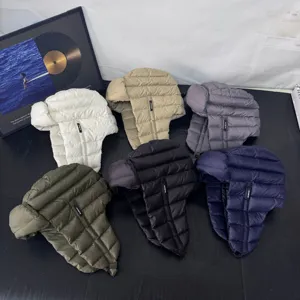 Winter Outdoor Thickened Warm Ear Protection Bomber Hat For Women Men Windproof Ski Trapper Flying Hat Solid Quilted Russian Ushanka