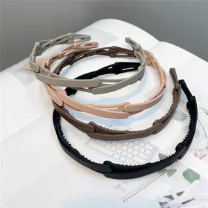 Foldable hair hoop set portable tooth headband daily makeup washing hair accessories multi color