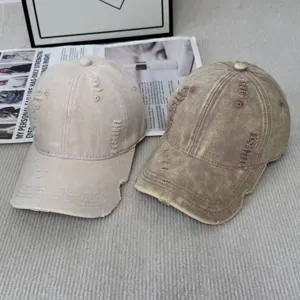 Casquette de baseball vintage usée et trouée pour hommes et femmes protection solaire.