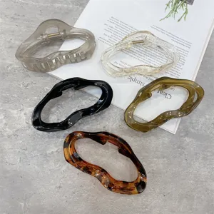 Jelly cloud hair claw large transparent acrylic hollow hair clip fashion elegant hair accessories