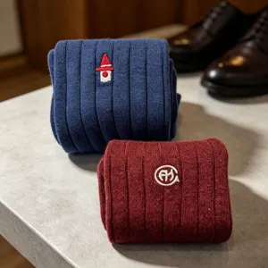 Merino wool men winter warm thick mid-tube socks business casual cozy thermal socks pair