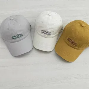 Unisex embroidered baseball cap casual outdoor sun hat cotton adjustable dad hat fashion