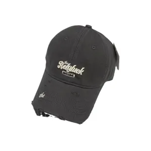 Moderna gorra de béisbol vintage lavada con elegante bordado de letras para el verano.