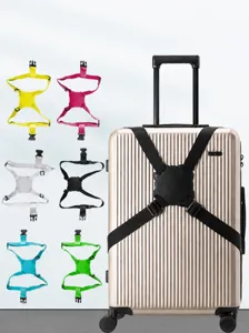 Travel Luggage Strap Adjustable 8 Shape Suitcase Packing Belt Elastic Anti Drop Bungee Cord Fixed Luggage Accessories