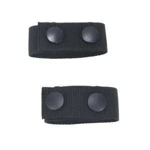 Cinturino fermacintura tattico in nylon nero con doppi bottoni automatici per EDC