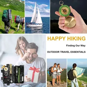 Outdoor survival gear tactical kit emergency first aid box tactical camping equipment set