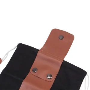 Pochette de taille pliante en toile de recherche de nourriture en plein air detail sac outil