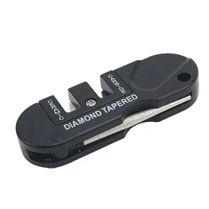 Aiguiseur de couteau de poche portable multifonctionnel extérieur en céramique carbure détail