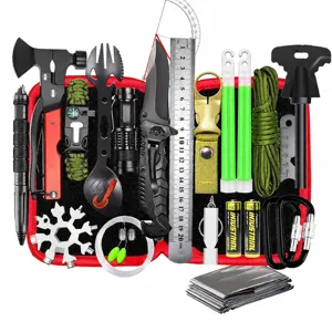 Outdoor Survival Uitrusting Noodsituatie Wildernis Toolbox Set Taktische Tool Kit Voor Kamperen Wandelen Reizen Auto