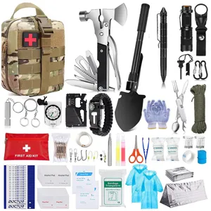 Kit d'outils de survie multifonctionnel extérieur camping équipement tactique d'urgence