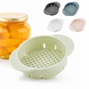 Kitchen Canned Food Strainer Plastic Wide Mouth Can Drainer With Dual Handles Food Filter Gadget For Home Cooking