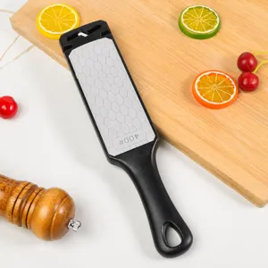 Household Multi Functional Knife Sharpener Double Sided Emery Sharpening Stone Kitchen Cooking Tool