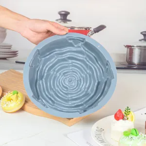 Silikon Kuchenform runde Backform Rosenblüten Form Küchenwerkzeug für DIY Dessert Gebäck