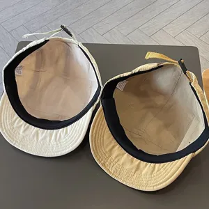 Japanse stijl korte rand honkbalpet vijf panelen straat zonnehoed outdoor casual pet voor men