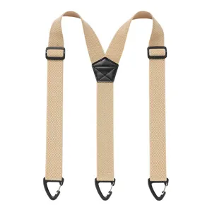 Heren 3.8cm Elastische Y-Rug Bretels Stevige Karabijnhaak Haken Verstelbaar Detail
