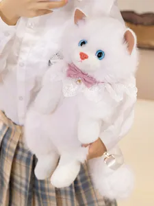 Zaino gatto ragdoll in peluche simpattica borsa a tracolla gattino giocattolo regalo