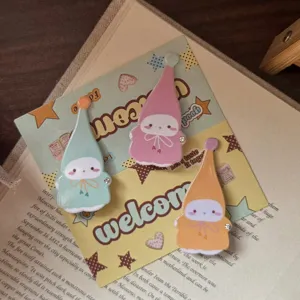 Cute Japanese style cartoon character hair clips, sweet girl duckbill hair accessories set.