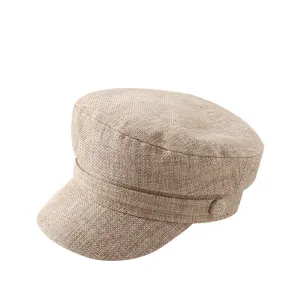 Women khaki baker boy cap vintage octagonal hat casual fashion spring autumn headwear