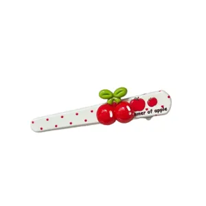 Cute cherry long hair clip sweet style duckbill hair pin fashion hair accessories