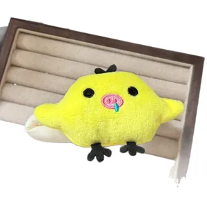 Carino giallo anatra peluche molletta per capelli cartone animato ragazza accessorio