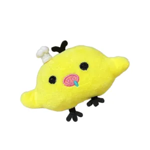 Cute yellow duck plush hair clip cartoon soft doll bangs duckbill hairpin for sweet girls styling