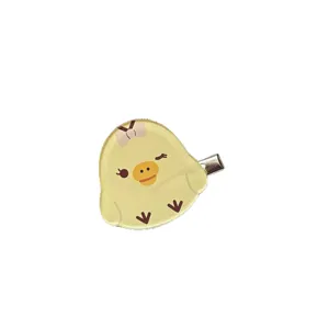 Jolie pince à cheveux en forme de petit canard jaune mignon pour belle coiffure fille