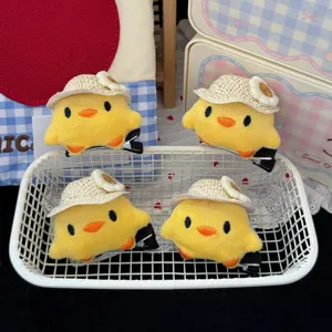 Cute Plush Little Yellow Duck Hairpin Sweet Girl Style Duckbill Hair Clip Hair Accessories For Women