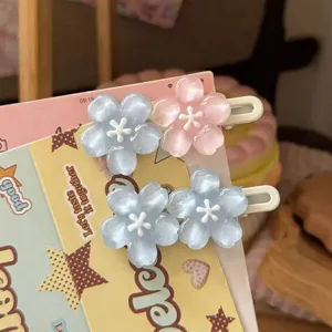 Simpatici fermagli per capelli ciliegio resina accessori per capelli dolci per donne e ragazze