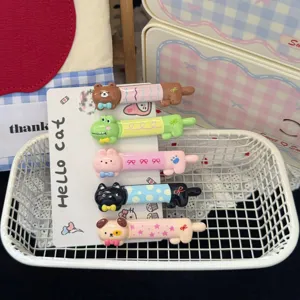 Jolie Pince à Cheveux Animal de Dessin Animé en Résine Ours Chien Crocodile Lapin Chat Bec de Canard Accessoires Cheveux Femmes