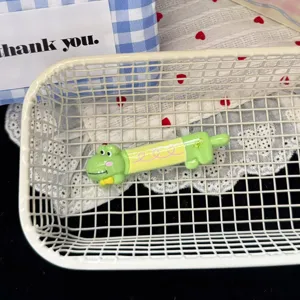 Mignonne pince à cheveux crocodile verte barrette de dessin animé pour frange fille