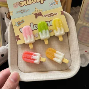 Summer fresh candy color ice cream hair clip cute sweet girl duckbill hairpin accessory