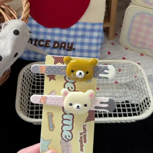 Cute Bear Hair Clip Resin Duckbill Hairpin Sweet Cartoon Hair Accessories For Women And Girls Daily Wear