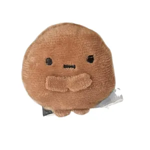 Cute brown chestnut plush hair clip sweet duckbill hairpin sweet girl fringe side hair accessories