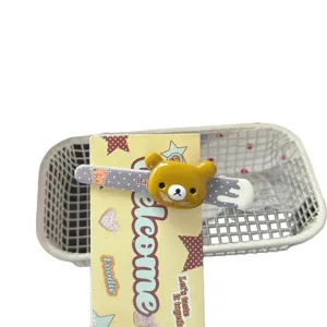 Cute brown bear hair clip sweet polka dot duckbill clip Japanese hair accessories for girls