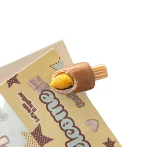 Sweet cute ice cream hair clip for girls, cartoon fruit hairpin for daily fashion style.