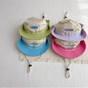 Outdoor sun protection fisherman hat quick dry bucket hat summer color block sun hat for unisex