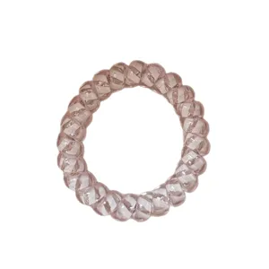 Transparent striped spiral hair tie candy color ponytail holder sweet hair accessory main