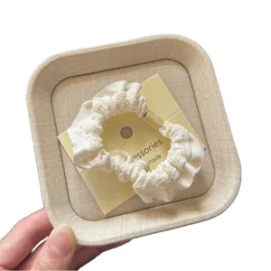 Circonferenza per capelli in pizzo bianco dolce elastico soffice per donne e ragazze.