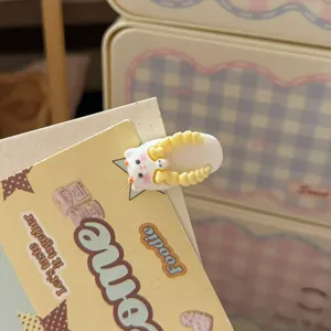 Cute candy color bear duckbill hair clip sweet cartoon hair accessory for girls daily style