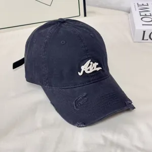 Gewaschene distressed Baseball Kappe mit Buchstaben Bestickung weicher Sonnenschutz Hut