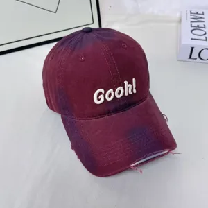 Koreanischer Batik-Baseballcap für Damen und Herren, modische weiche Sonnenhut Detail.