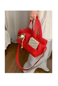 Borsa a tracolla morbida in pelle PU stile coreano grande capacità borsa a cuscino