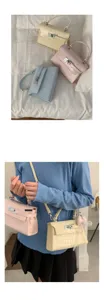 Koreanischer Stil Kroko-Prägung PU Leder Handtasche vielseitige Umhängetasche Kelly