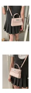 Rosa kroko geprägte leder schultertasche damen elegante mode umhängetasche chic