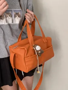 Grande Capacità Pelle PU Morbido Cuscino Spalla Tracolla Borsa Donna Commuter Ascella Borsa