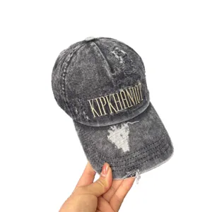 Amerikanische verwaschene Baseballkappe Baumwolle weiches Top Streetwear Kappe Damen