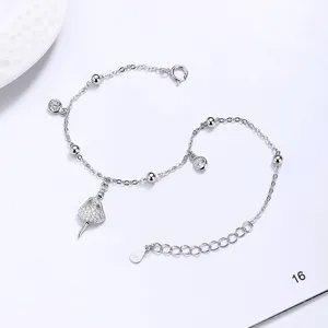 Élégant bracelet de zircone danseuse en argent 925, bijoux de luxe étincelants pour femmes.