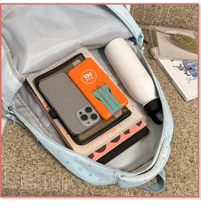 Ice mist cartoon backpack Japanese style casual travel school bag large capacity detail