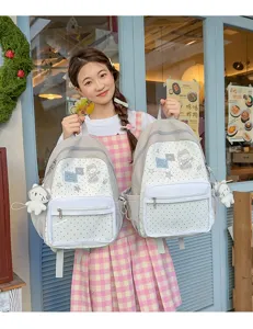 Sac à dos ita transparent esthétique japonais dessin animé pour filles et voyages